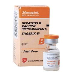 engerix-b vaccine (adult)i.m. injection 20mcg/ml vial
