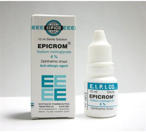epicrom 4% eye drops 10 ml