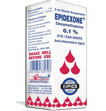 epidexone 1mg/ml eye/ear drops 5 ml