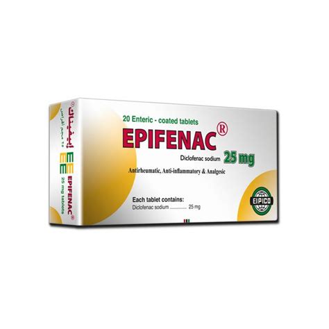 epifenac 25mg 20 enteric coated tab.