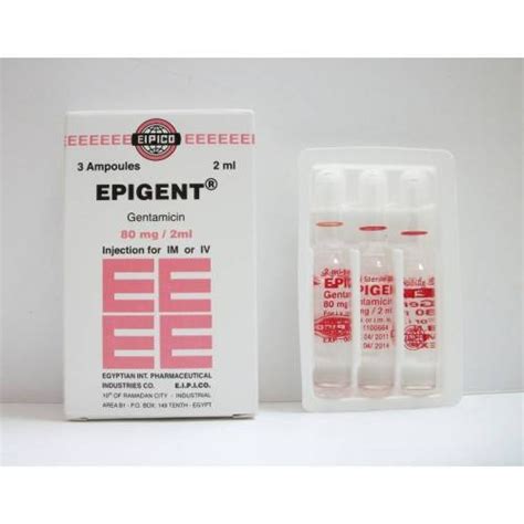 epigent 80mg/2ml i.m./i.v. 3 amps.