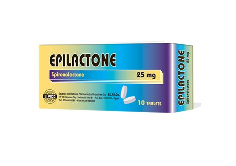سعر دواء epilactone 25mg 10 tab.