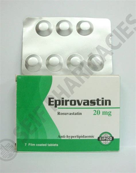 سعر دواء epirovastin 20 mg 7 f.c. tab