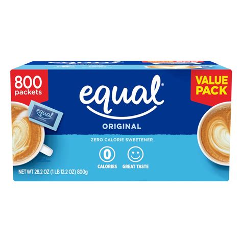 equal sweetener 800 packets