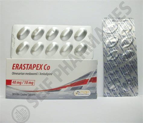 سعر دواء erastapex co 10/40mg 30 f.c. tabs.