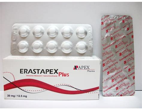 سعر دواء erastapex plus 20/12.5mg 30 f.c.tab