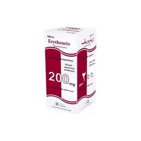 erythroriv 200mg/5ml susp. 100ml