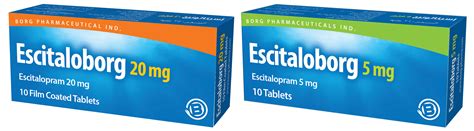 سعر دواء escitaloborg 5 mg 10 tablets