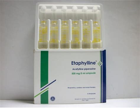 etaphylline 500 mg/ 5ml 6 amp.