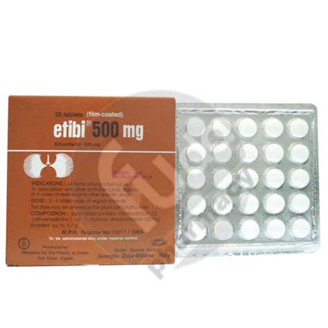 سعر دواء etibi 500 mg 25 f.c. tab