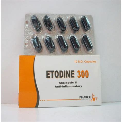 سعر دواء etodine 300mg 10 caps.