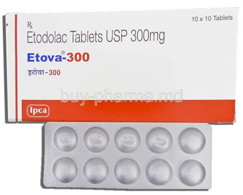 سعر دواء etodolac 300mg 10 tab.