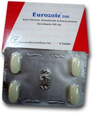 سعر دواء eurozole 500mg 4 tab.