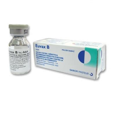 euvax-b 20mcg/ml i.m (1ml) vial