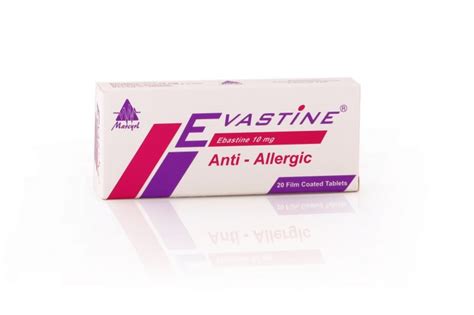 سعر دواء evastine 10mg 20 f.c.tab.