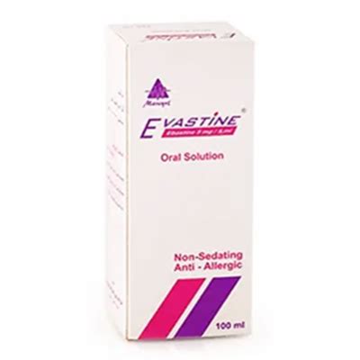 evastine 5mg/5ml syrup 100ml