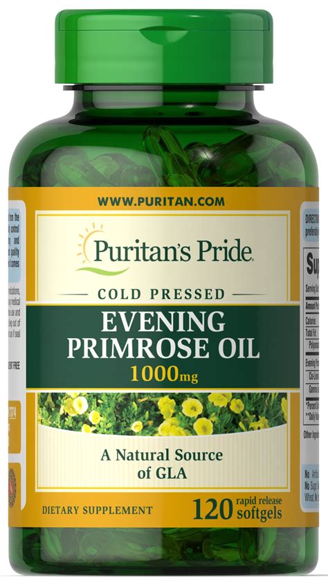 evening primrose oil 1000 mg 120 softgels (illegal import)