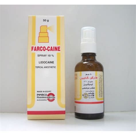 farco-caine 10% spray. 50 ml