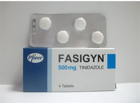 سعر دواء fasigyn 500mg 4 tab.