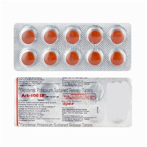 fenaclomex 100mg s.r. 10 tabs.