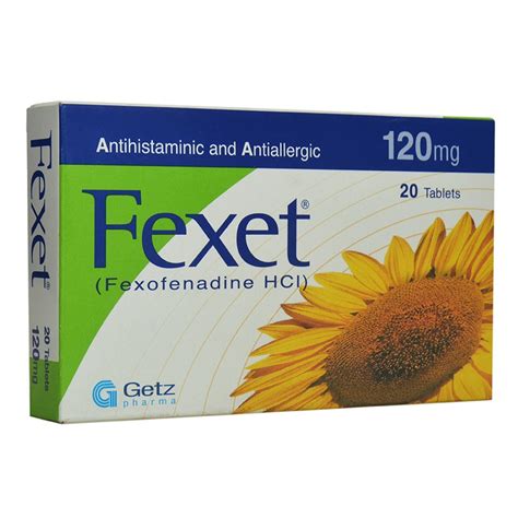 سعر دواء fexofenadine-cid 120mg 20 f.c. tabs.