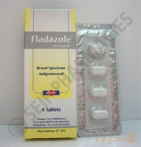 سعر دواء fladazole 500mg 4 tab.