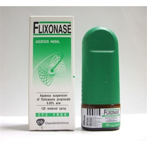 flixonase aqueous 50 mcg/metered spray dose
