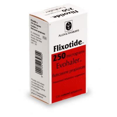 flixotide evohaler 250mcg/actuation 60 doses