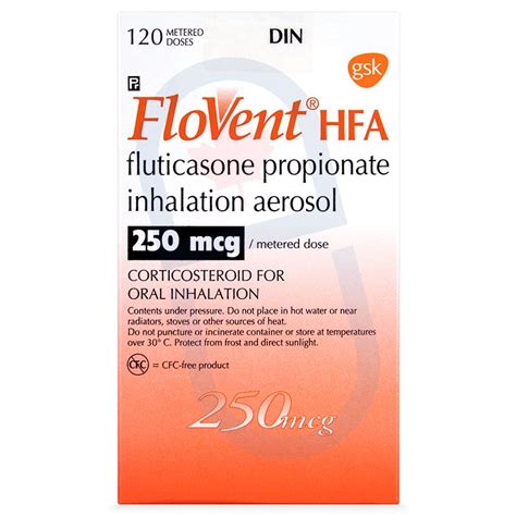 flohale hfa 250mcg/dose inhaler 120 doses
