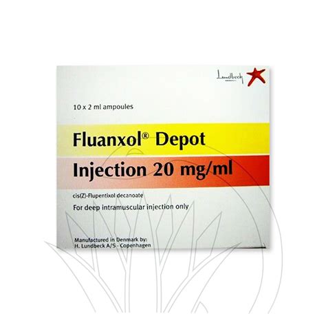 fluanxol depot 40mg/2ml i.m. 10 amps.