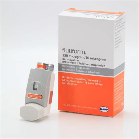 flutiform inhaler 250/10mcg 120 metered actuations