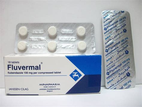 fluvermal 100 mg 18 tab.