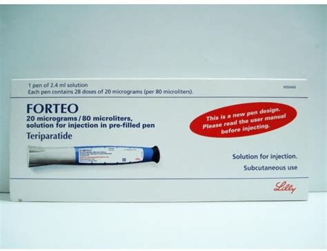 forteo (20mcg/80mcl) pre-filled pen 2.4 ml