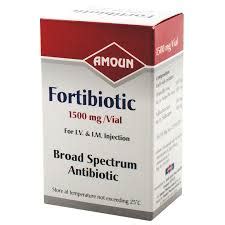 سعر دواء fortibiotic 1500 mg i.m./i.v. vial