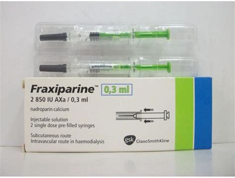 fraxiparine 0.3 ml 2 prefilled syringe