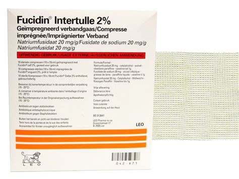 fucidin 2% 10x30cm intertulle