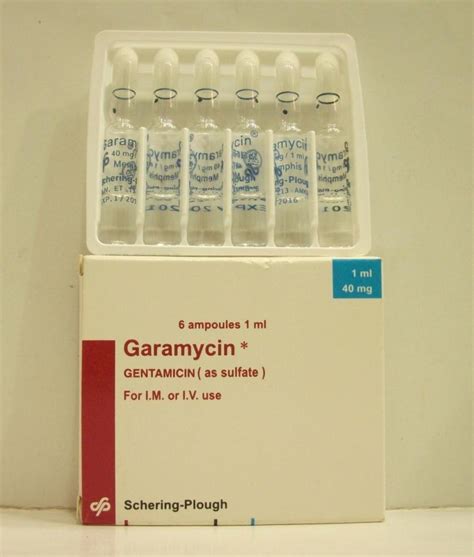 garamycin 40mg/ml 6 amp.