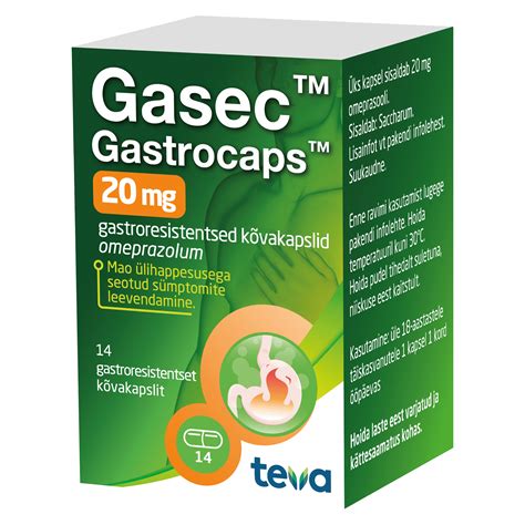 gasec 20 mg 14 caps.