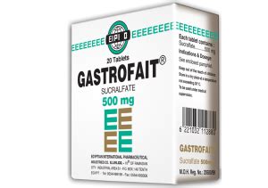 سعر دواء gastrofait 500 mg 20 tab.