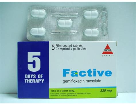 سعر دواء gemifloxacin 320 mg 5 f.c. tab.