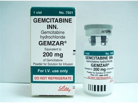 gemzar 200mg i.v. vial