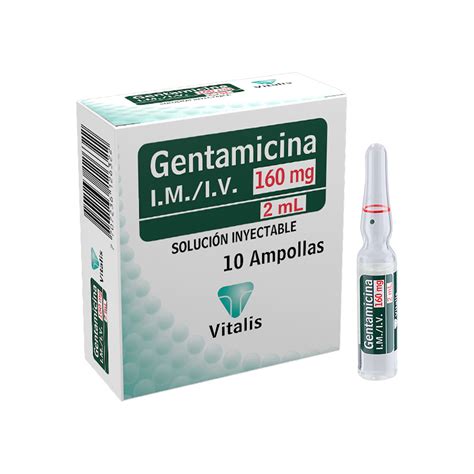 gentamicin 20mg/2ml i.m./i.v. 100 amps.