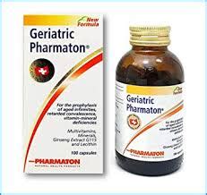 geriatric pharmaton 20 soft gelatin caps.