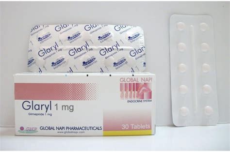 سعر دواء glaryl 1 mg 30 tabs.