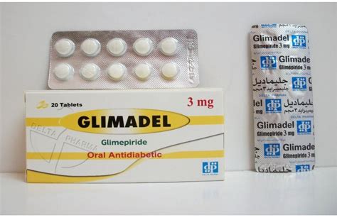 سعر دواء glimadel 3mg 20 f.c.tab.