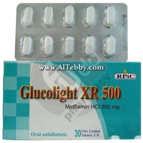 سعر دواء glucolight xr 1000mg 30 ex. rel .f.c. tab.