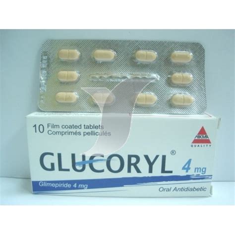 glucoryl 4mg 10 f.c. tabs.