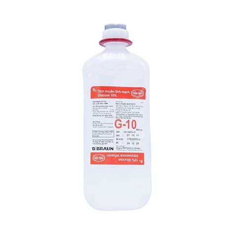 glucose 10% 500 ml inf. b.p.2018(rubber cap)