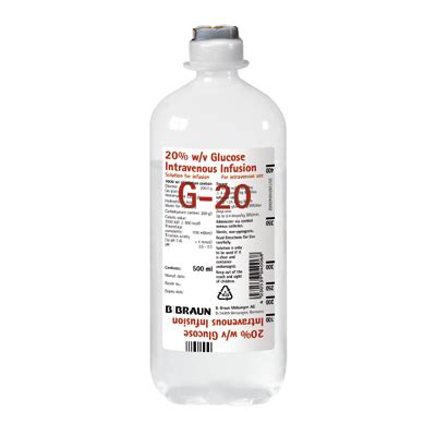 glucose 20% w/v i.v.inf. b.p.2003 (rub. cap)