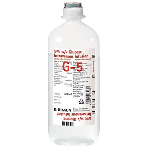 glucose 5% 500 ml inf. b.p.2018